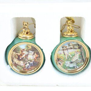 1998 Bradford Magical Moments Kitten Expedition Ornament Collection
